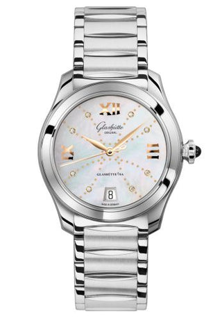 Glashütte Original - 1-39-22-12-02-34  Lady Serenade Stainless Steel / MOP - Index Line / Bracelet