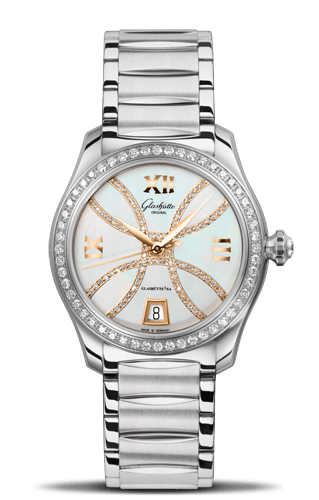 Glashütte Original - 1-39-22-14-22-34  Lady Serenade Stainless Steel / Diamond / MOP - Index Line / Bracelet