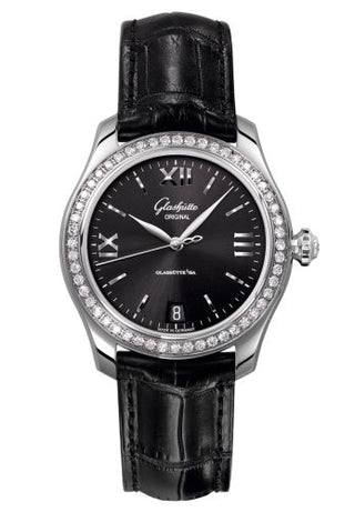 Glashütte Original - 1-39-22-20-22-04  Lady Serenade Stainless Steel / Diamond / Black / Alligator / Folding