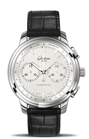 Glashütte Original Senator Observer Stainless Steel / Silver / Alligator / Folding (1-39-34-21-42-04)