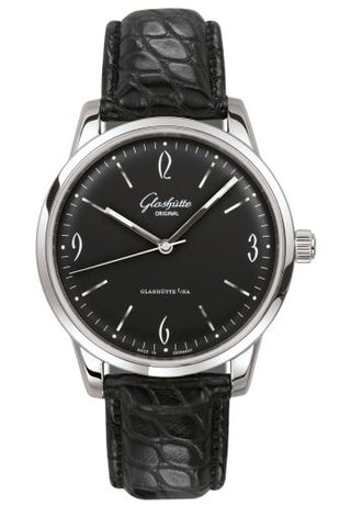 Glashütte Original - 1-39-52-04-02-04  Sixties Stainless Steel / Black / Alligator / Pin