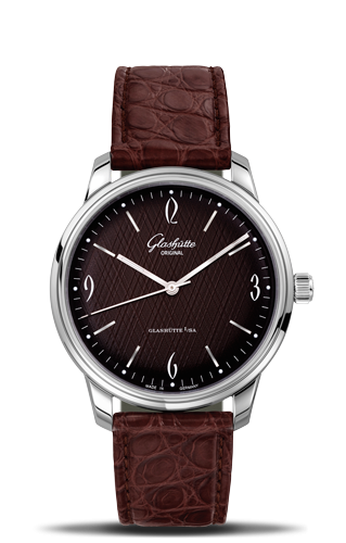 Glashütte Original - 1-39-52-10-02-01  Sixties Stainless Steel / Iconic Brown / Alligator