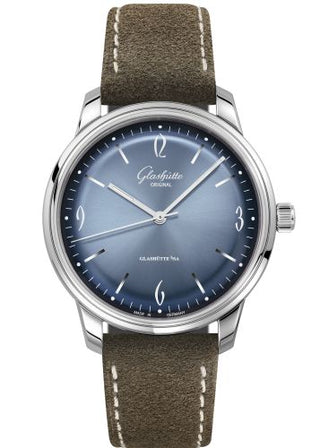 Glashütte Original - 1-39-52-14-02-04  Sixties Stainless Steel / Glacier Blue / Pin / Annual Edition