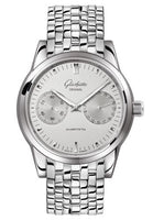 Glashütte Original Senator Hand Date Stainless Steel / Black / Bracelet (1-39-58-02-02-14)