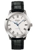 Glashütte Original - 1-39-59-01-02-04  Senator Automatic Stainless Steel / Silver / Alligator / Pin