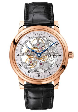 Glashütte Original - 1-49-18-01-05-01  Senator Manual Winding Red Gold / Skeleton / Alligator / Pin