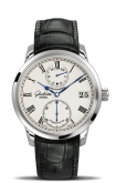 Glashütte Original - 1-58-01-01-04-04  Senator Chronometer White Gold / Silver / Alligator / Folding