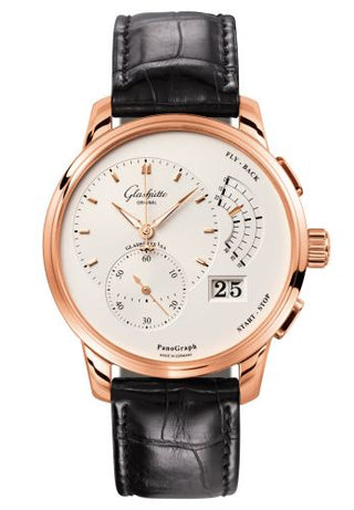 Glashütte Original - 1-61-03-25-15-01  PanoGraph Red Gold / Silver / Alligator / Pin