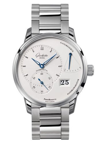 Glashütte Original - 1-65-01-22-12-24  PanoReserve Stainless Steel / Silver /  Bracelet