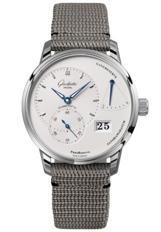 Glashütte Original - 1-65-01-22-12-36  PanoReserve Stainless Steel / Silver / Synthetic