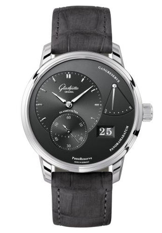 Glashütte Original - 1-65-01-23-12-02  PanoReserve Stainless Steel / Grey / Alligator / Pin