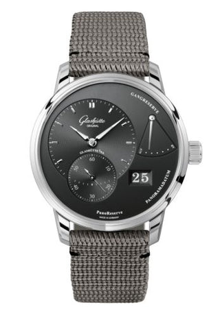 Glashütte Original - 1-65-01-23-12-36  PanoReserve Stainless Steel / Grey / Synthetic