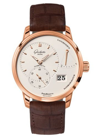 Glashütte Original - 1-65-01-25-15-02  PanoReserve Red Gold / Silver / Alligator / Pin