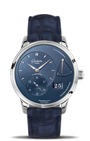 Glashütte Original PanoReserve Stainless Steel / Blue / Alligator / Folding (1-65-01-26-12-30)