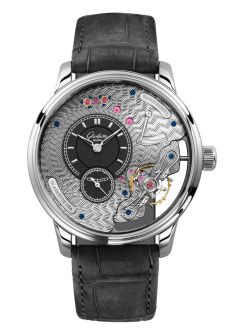 Glashütte Original - 1-66-09-01-03-30  PanoInverse Platinum / Guilloche Limited Edition