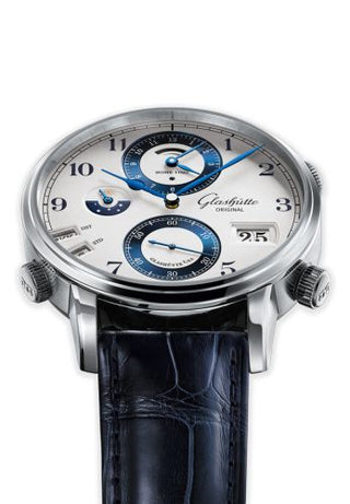 Glashütte Original - 1-89-02-02-02-01  Senator Cosmopolite Stainless Steel / China SKP / Alligator / Pin