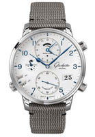 Glashütte Original Senator Excellence Panorama Date Moonphase Stainless Steel / Silver / Synthetic (1-89-02-03-02-36)