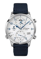 Glashütte Original Senator Perpetual Calendar Stainless Steel / Silver / Synthetic - Folding (1-89-02-03-02-64)