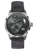 Glashütte Original PanoMatic Lunar Stainless Steel / Blue / Alligator / Folding (1-90-02-43-32-02)