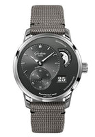 Glashütte Original PanoReserve Stainless Steel / Grey / Synthetic (1-90-02-43-32-36)