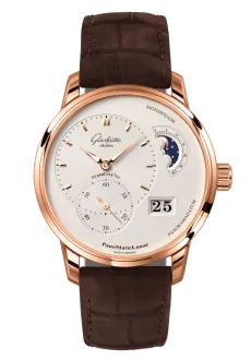 Glashütte Original - 1-90-02-45-35-62  PanoMatic Lunar Red Gold / Silver / Alligator / Folding