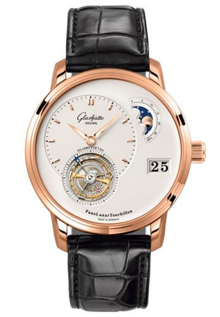 Glashütte Original - 1-93-02-05-05-01  PanoLunar Tourbillon Red Gold / Silver / Alligator / Pin