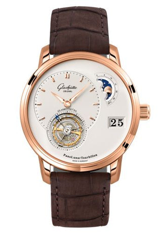 Glashütte Original - 1-93-02-05-05-02  PanoLunar Tourbillon Red Gold / Silver / Alligator / Pin