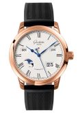 Glashütte Original - 100-02-22-05-04  Senator Perpetual Calendar Red Gold / Silver / Rubber / Folding