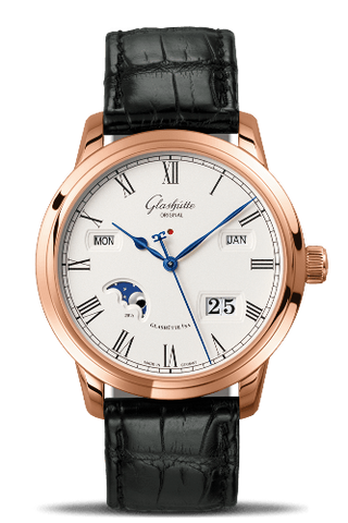 Glashütte Original - 100-02-22-05-05  Senator Perpetual Calendar Red Gold / Silver / Alligator