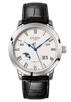 Glashütte Original Senator Excellence Perpetual Calendar Stainless Steel / Silver / Alligator / Folding (100-02-22-12-01)