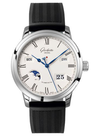 Glashütte Original - 100-02-22-12-04  Senator Perpetual Calendar Stainless Steel / Silver / Rubber / Folding