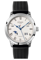 Glashütte Original Senator Chronograph Panorama Date Stainless Steel / Silver / Fabric / Folding (100-02-22-12-53)