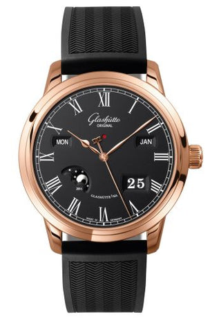 Glashütte Original - 100-02-25-05-04  Senator Perpetual Calendar Red Gold / Black / Rubber / Folding