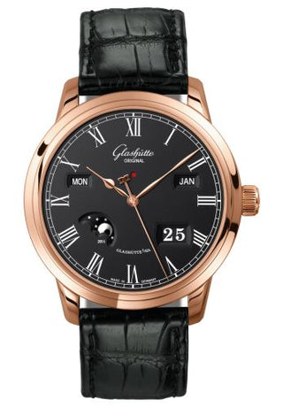 Glashütte Original - 100-02-25-05-05  Senator Perpetual Calendar Red Gold / Black / Alligator / Folding