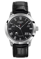 Glashütte Original Senator Perpetual Calendar Stainless Steel / Silver / Rubber / Folding (100-02-25-12-01)