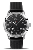 Glashütte Original - 100-02-25-12-04  Senator Perpetual Calendar Stainless Steel Black / Rubber / Folding