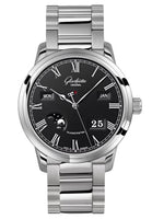 Glashütte Original Senator Observer Stainless Steel / Black / Bracelet (100-02-25-12-14)