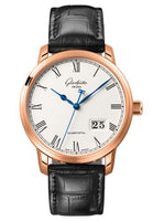 Glashütte Original Senator Panorama Date Stainless Steel / Silver / Alligator / Folding (100-03-32-45-04)