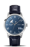 Glashütte Original - 100-04-05-12-30  Senator Panorama Date Moonphase Stainless Steel / Blue / Alligator / Folding