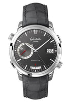 Glashütte Original Senator Diary Stainless Steel / Black / Alligator / Folding (100-13-04-04-02)