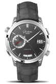 Glashütte Original - 100-13-04-04-04  Senator Diary White Gold / Grey / Alligator / Folding