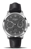 Glashütte Original - 100-14-02-02-05  Senator Observer Stainless Steel / Grey / Calf / Folding