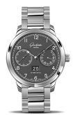 Glashütte Original - 100-14-02-02-14  Senator Observer Stainless Steel / Grey / Bracelet