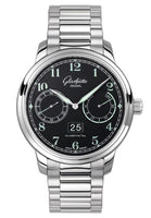 Glashütte Original Senator Observer Stainless Steel / Grey / Calf / Folding (100-14-07-02-70)