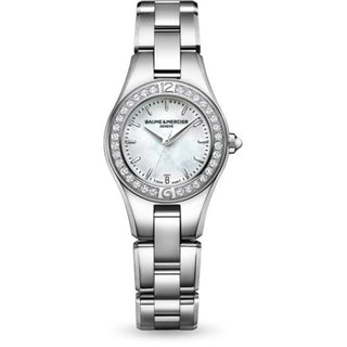 Baume & Mercier - 10013  Linea 27mm Quartz MOP / Diamond Bezel