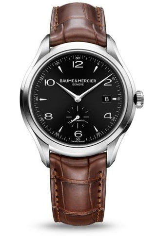 Baume & Mercier - 10053  Clifton Automatic Stainless Steel / Black / Strap