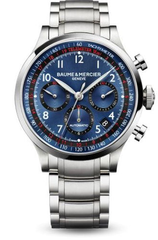 Baume & Mercier - 10066  Capeland Chronograph 44 Blue / Bracelet