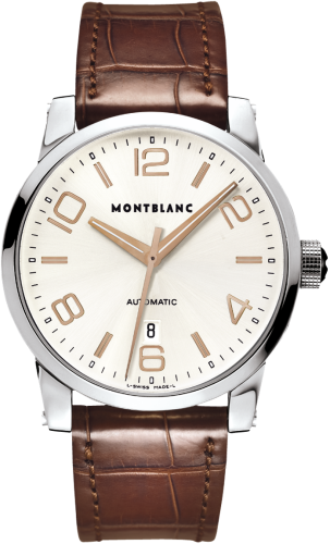 Montblanc - 101550  TimeWalker Date Automatic 4810 42 Silver / Red Gold Numerals