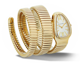 Bulgari - 101923  Serpenti Tubogas Yellow Gold Diamond Double Tour