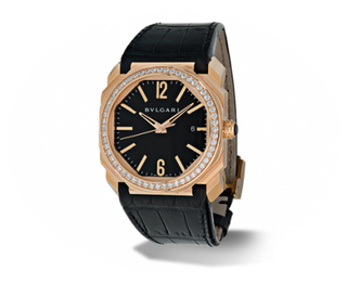 Bulgari - 102039  Octo Solotempo 41 Pink Gold Diamonds